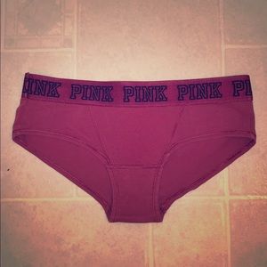 Maroon Victoria’s Secret panties